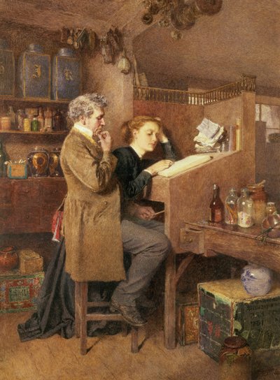 Lebensmittelhändler und Ehefrau, 1868 von Charles Green